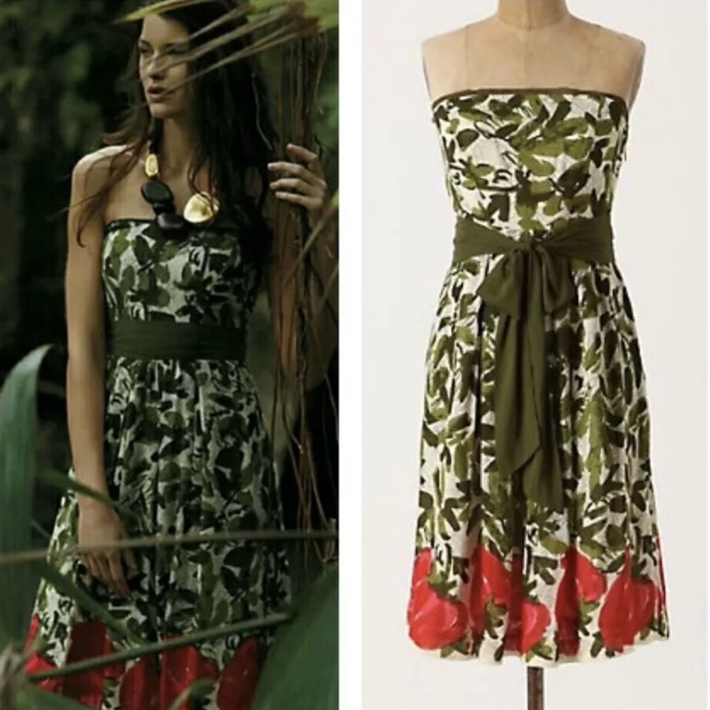 Updated measurements- Anthropologie We Love Vera Berry Months dress sz 0.